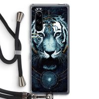 Darkness Tiger: Sony Xperia 5 Transparant Hoesje met koord