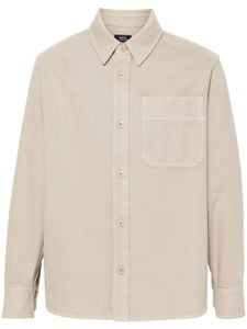 A.P.C. chemise Basile en coton - Tons neutres