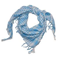 Vierkante Arafat Sjaal met Geruite Print Blauw