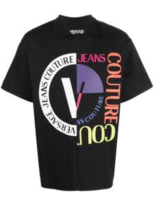 Versace Jeans Couture t-shirt en coton à logo imprimé - Noir