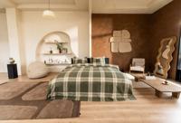 Kayori Kayori Magome Dekbedovertrek Flanel 200x200/220 Olijfgroen