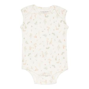 Little Dutch romper mouwloos Little Goose White Maat