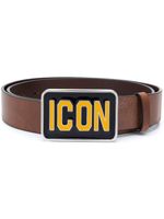 DSQUARED2 ceinture à logo Icon - Marron