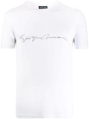 Giorgio Armani t-shirt à logo - Blanc