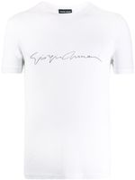 Giorgio Armani t-shirt à logo - Blanc