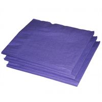 40x Paarse kleuren thema servetten 33 x 33 cm