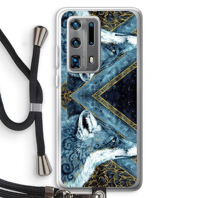 Golden Fox: Huawei P40 Pro Plus Transparant Hoesje met koord