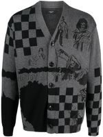 AMIRI cardigan à motif abstrait - Gris