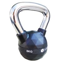 Sveltus Kettlebell Diamond 8 Kg Staal/polyurenthaan Zwart - thumbnail