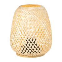 Tafellamp bamboe - bruin - ø16x18 cm Tafellamp bamboe - bruin - ø16x18 cm