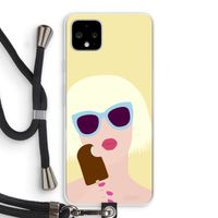 Ice cream: Pixel 4 XL Transparant Hoesje met koord