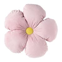 Kussen bloem - roze - ø35x8 cm