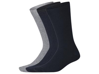 esmara 3 Paar thermosokken (Donkerblauw/grijs, 39-42)