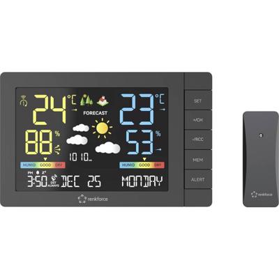 Renkforce RF-4883632 Digitaal weerstation Aantal sensoren max.: 3 stuk(s)