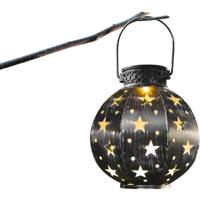 Duurzame LED Hanglamp Zonne-energie - 0.16W Warm Wit 3000K - Zwart Kunststof