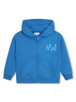 Marc Jacobs Kids hoodie zippé à logo imprimé - Bleu - thumbnail