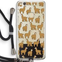 Alpacas: Huawei Ascend P10 Lite Transparant Hoesje met koord