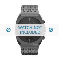 Diesel horlogeband DZ4263 Staal Grijs 28mm - thumbnail