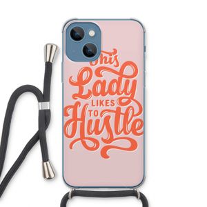 Hustle Lady: iPhone 13 Transparant Hoesje met koord