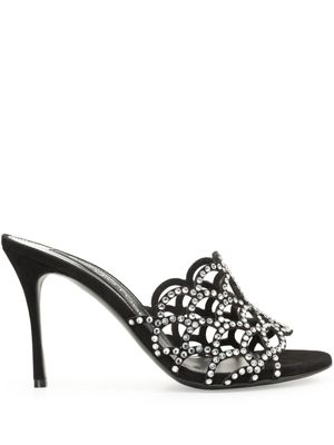 Sergio Rossi sandales sr Mermaid 90 mm en cuir - Noir