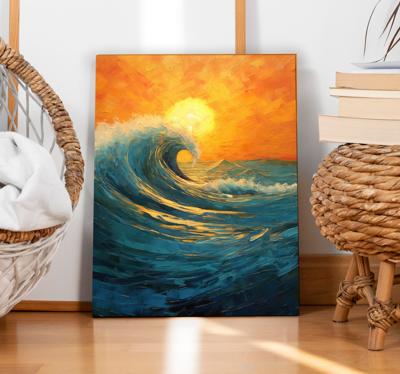 Zonsopgang golf Canvas landschap