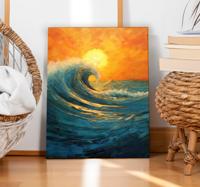 Zonsopgang golf Canvas landschap
