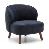 Kave Home Ulit fauteuil Dark Blue walnoot