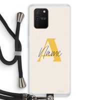 Amber Script: Samsung Galaxy S10 Lite Transparant Hoesje met koord