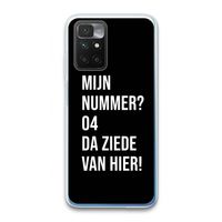 Da ziede van hier - Zwart: Xiaomi Redmi 10 Transparant Hoesje Da ziede van hier - Zwart: Xiaomi Redmi 10 Transparant Hoesje