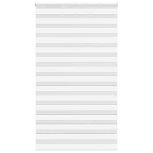 VidaXL Zebra rolgordijn 125x200 cm stofbreedte 120,9cm polyester wit