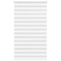 VidaXL Zebra rolgordijn 125x200 cm stofbreedte 120,9cm polyester wit