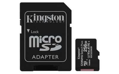 KingstonCanvas Select Plus microSDXC 256GB Micro SD-kaart Zwart