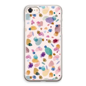 Terrazzo Memphis Pink: iPhone 8 Transparant Hoesje