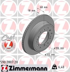 Remschijf Coat Z 590280720