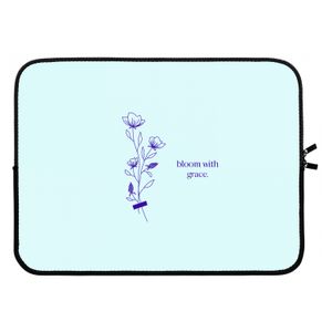 Bloom with grace: Laptop sleeve 15 inch