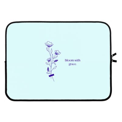 Bloom with grace: Laptop sleeve 15 inch