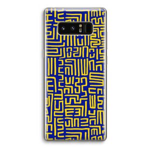 Majorelle Blue Print: Samsung Galaxy Note 8 Transparant Hoesje