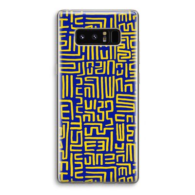 Majorelle Blue Print: Samsung Galaxy Note 8 Transparant Hoesje