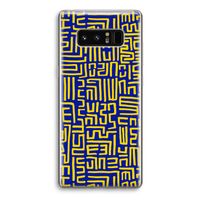 Majorelle Blue Print: Samsung Galaxy Note 8 Transparant Hoesje