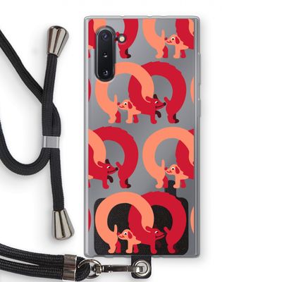 Dogs: Samsung Galaxy Note 10 Transparant Hoesje met koord