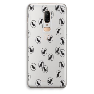 Miauw: OnePlus 6 Transparant Hoesje