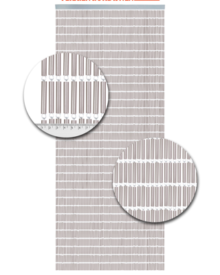 Vliegengordijn Hulzen Zilver Metallic - 90cm x 210cm