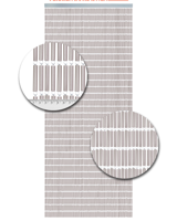 Vliegengordijn Hulzen Zilver Metallic - 90cm x 210cm