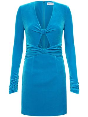 Rebecca Vallance robe en velours Bernadette à coupe courte - Bleu