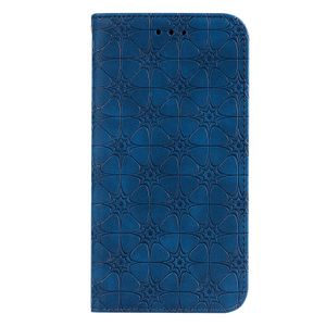 iPhone 11 hoesje - Bookcase - Pasjeshouder - Portemonnee - Bloemenpatroon - Kunstleer - Blauw