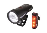 Sigma Verlichtingset aura 100 usb koplamp + blaze link achterlicht