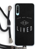 To be lived: Huawei P Smart Pro Transparant Hoesje met koord