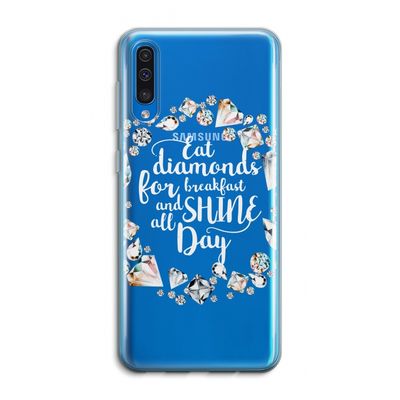 Diamonds: Samsung Galaxy A50 Transparant Hoesje
