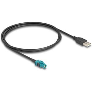 Delock USB-kabel Z-bus, USB-A stekker 1 m Zwart 90534