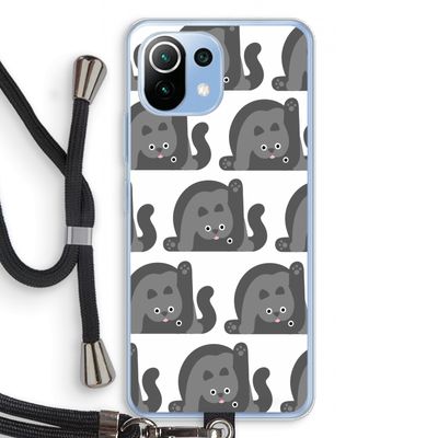 Cats: Xiaomi Mi 11 Lite Transparant Hoesje met koord